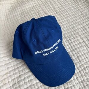 Blue anti-Ford cap